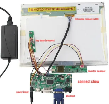 Držiak Pre LTN160AT02-002 Radič rada HDMI Obrazovky LED LCD 1366×768 16