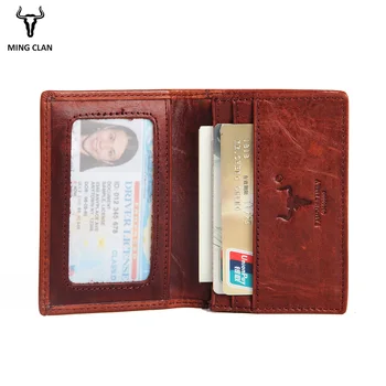 Držiteľ kreditnej Karty Módne Vintage pravej Kože Mini ID Držiteľov Business Kreditnej Karty Držiteľ Slim Banka Prípade Kabelke Peňaženku