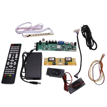 DS.D3663LUA.A81 DVB-T2/T/C Digitálny TV 15-32 Palcov Univerzálny LCD TV Kontrolór Vodič Doska pre 30Pin 2 kanály,8-Bitové(EÚ Zástrčky)