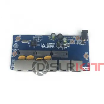 DSLRKIT 6 4 Porty PoE Injektor Napájania Cez Ethernet Switch Bez Napájacieho Adaptéra