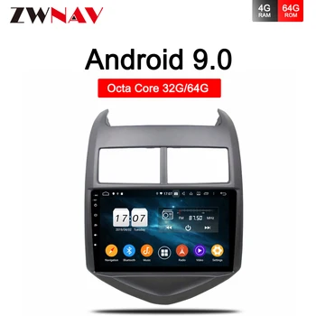 DSP 4G+64GB Android 9.0 gps navigácia pre Chevrolet Aveo 2 2011 2012 2013 Auto Rádio Multimediálny Prehrávač Videa vedúci jednotky