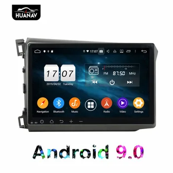 DSP Android 9.0 Auto DVD Prehrávač, GPS navigáciu Pre Honda Civic 2012-Ľavej Strane Jazdy, Auto rádio, prehrávač Auto multimidia UINT
