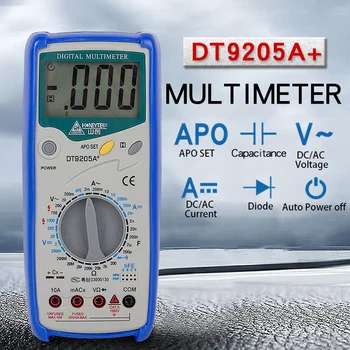 DT890B DT9205A Mini Kapacita Meter Profesionálnych Digitálnych univerzálnych meracích prístrojov 2nF ~ 200µF Tranzistor Kondenzátor Tester Dióda Merania