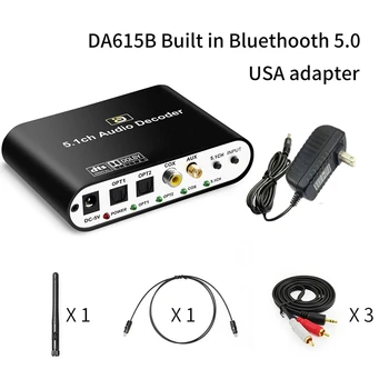 DTS 5.1 CH o Dekodér Bluetooth 5.0 Receiver DAC Bezdrôtový o Adaptér Koaxiálny Optický Disk Hrať DAC DTS, AC3-Plug NÁS