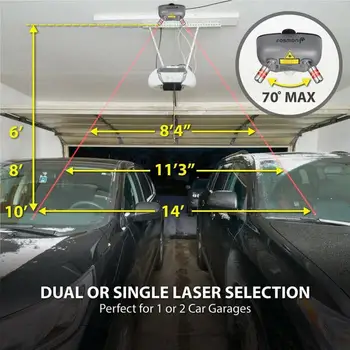 Dual Pohybu Parkovanie Pomoci Laserového Garáž Auto Parkovacie Senzor Pomáhať Pomoci Sprievodca Stop Light Systém Pomoci Auto Príslušenstvo