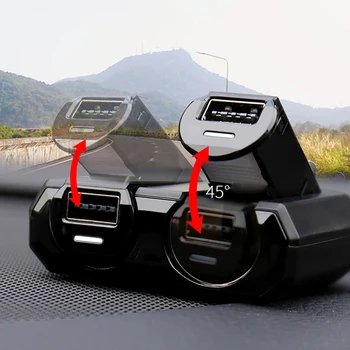 Dual Port USB 2 Spôsob Auto Auto Zásuvky pre zapaĺovač Splitter Nabíjačku Rýchle Nabíjanie Skladacie Nabíjačku do Auta