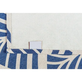 DUNXDECO Obrus Strany Tabuľka Kryt Textílie Moderné Geometrické Blue Print Módne Stôl Ozdobiť Ťažké Bielizeň, Bavlnená Zmes Textilné