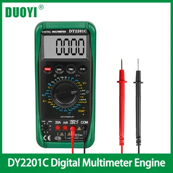 DUOYI DY2201C Digitálny Multimeter Motora ot / MIN Napätie, Odpor Automobilový Dióda Zapaľovacieho Obvodu Tester Napätia Výstup Tester