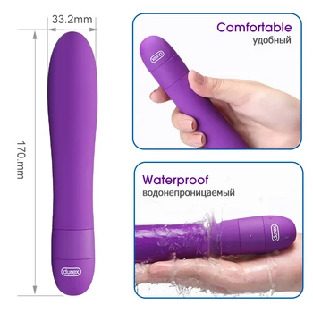 Durex Vibrátory 2 Prílohy G-Spot Multi Rýchlosť Silikónový Vibrátor Stimuláciu Klitorisu Masér Dospelých Produkty Sexuálne Hračky Pre Ženy