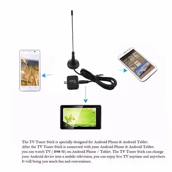 DVB-T2 HD TV Prijímač Digitálneho TELEVÍZNEHO vysielania Micro USB Satelitného Signálu Pre Android Telefónu Pad Tuner, Podpora EPG Automatické Vyhľadávanie HD809