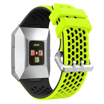Dve farebné Športové Silikónové Náramky Náramok na Zápästie Band Pre Fitbit Iónové Smart Hodinky Pás Watchband Popruh Nastaviteľné Príslušenstvo