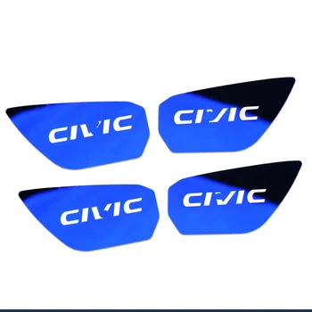 Dvere auta misa, zdobená patch interiéru Rukoväť Chránič Kryt nálepka pre Honda CIVIC 2016 2017 2018 2019 2020 2021 Príslušenstvo