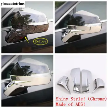 Dvere Spätné Zrkadlo Ochranné Čiapky Pruhy Kryt Výbava ABS Chrome / Carbon Fiber Vzhľad Exteriéru, vhodné Pre Cadillac XT4 2019 - 2021
