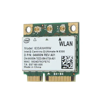 Dvojpásmový Wireless-N Pre Intel 6300 633ANHMW 450Mbps Wifi karty Mini PCI-E Bezdrôtovú Kartu 802.11 a/g/n 2.4 G/5G