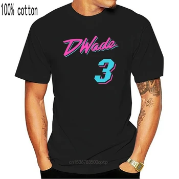 Dwyane Wade Miami, Miami Vice City T-Shirt Farebné Tee Tričko
