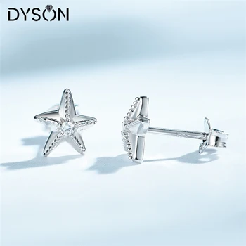 Dyson Hviezdice Stud Náušnice Star Roztomilý Krásne Sladké Jednoduché, Jasné, CZ 925 Sterling Silver Šperky Pre Ženy, Dievčatá, Jemné Šperky