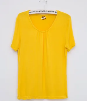 Dámske dlhý rukáv topy tričko tričko ženy ženy tričko Bavlna Lycra Bežné Broadcloth Pravidelné Pevné