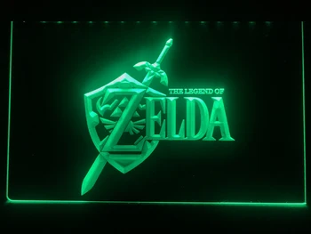 E040 Legend of Zelda Video Hry, LED, Neónové Svetlo, Prihláste sa