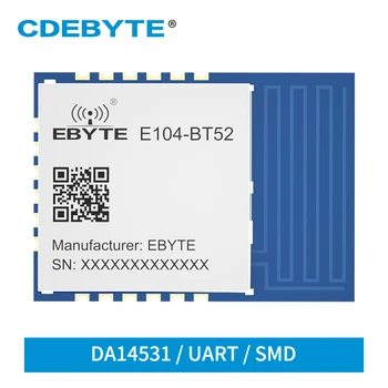 E104-BT52 CDEBYTE DA14531 2.4 GHz BLE5.0 nízku energetickú Bluetooth na UART modul SMD RSSI PCB antény NA príkaz ble modul