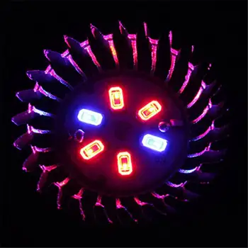 E27 3W 4 Červené, 2 Modré Rásť LED Vypuklé Zrkadlo Žiarovka Skleníkových Rastlín, Sadeníc Rast Svetlo Sadeníc Chov Pozornosti