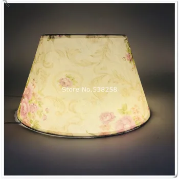 E27 tienidlo Lampy stolové lampy pvc Vzor Textilné Tkaniny, ružová a modrá farba tienidlo moderný štýl kryt lampy na písací stôl lam