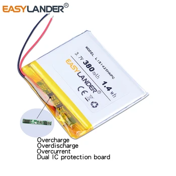Easylander 3,7 V 380mAh Li-pol Batéria Pre SONY NWZ-WH303 NWZ-E345 E373 E383 NWZ-E443 A864 A865 LIS1425HNPC SRS-BTV5