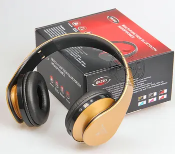 EB203 Super Bass Stereofónny Bluetooth Headset HiFi Bezdrôtová Slúchadlá S Mikrofónom FM Rádio TF Karty, Hráč