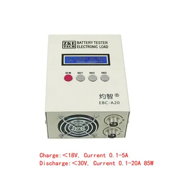 EBC-A20 Batérie Tester 30V 85W Lítium/Olovené Batérie Kapacity Tester Elektronický Načítať Softvér pre PC Ovládanie