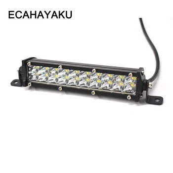 ECAHAYAKU 7 palcový LED Pracovné Svetlo Bar 60W Mieste Lúč 12V 24V Off Road LED bar 4WD ATV, UTV UAZ UTE Loď hmlové svetlá, 1 rok záruka