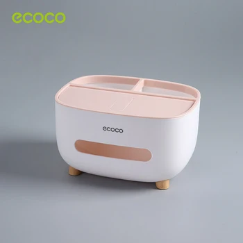 Ecoco Obrúsok držiteľ domácnosti obývacia izba jedáleň tvorivé krásne jednoduché multi funkcia diaľkového ovládania skladovanie tkaniva box