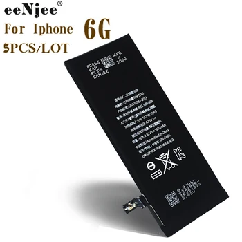 EeNJee 5 KS Batérie Telefónu, Pre Iphone 6 6 G Factory 3.8 V 1810mah Pôvodnú Kvalitu Test 0 cyklus Výmeny Opravy