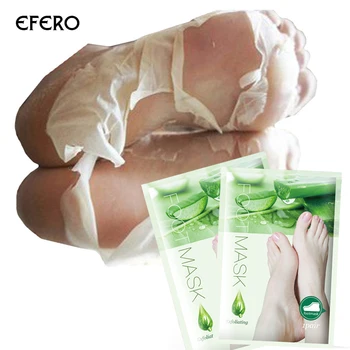 EFERO 6Pair=12Pcs peelingová Maska na Nohy, Peeling Ponožky pre Pedikúra Soomth Nohy Maska Hydratačná Bieliaci Krém na Starostlivosť o Nohy