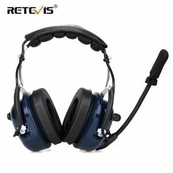 EH050K Zníženie Hluku Letectva MIC Headset VOX Nastavenie Hlasitosti Reproduktora s Prstom PTT pre Kenwood Baofeng UV-5R Retevis H777