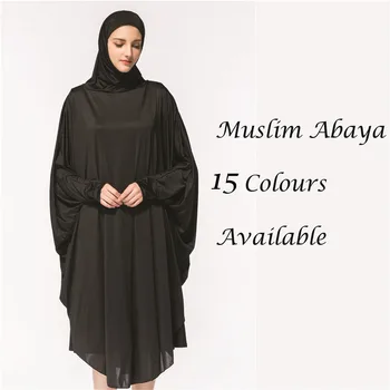 Elegantné Moslimských Kostýmy Tradičné Islamské Oblečenie Turecký Arabčina Eid Mubarak Abaya Šaty Ženy Sa Modlia Šaty