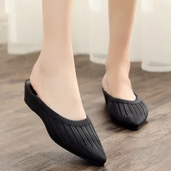 Elegantné Sandále Ženy Móda Priedušná Ploché Pevné Flip-flops Lete Mäkké Dno Pošmyknúť Na Bežné Pohodlné Sandále, Papuče