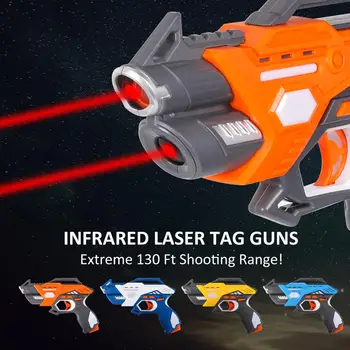 Elektrické Laser Tag Infračervené Hračka Zbrane, Zbraň Blaster Pistola Laser Bitka Auta Interakcie Hry pre Chlapcov Krytý Outdoorové Športy