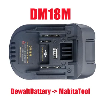 Elektrické náradie Adaptér Converter DM18M ( De walt batéria pre Makita Tool) MT20DL ( Makita Batérie, De walt Nástroj)