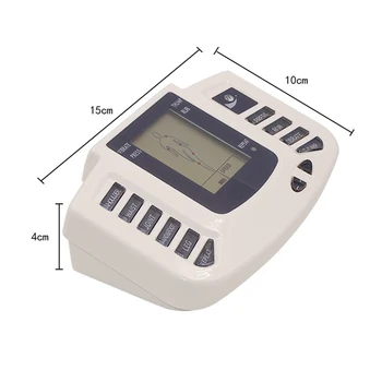 Elektrické Svalový Stimulátor Ruskej Tlačidlo Terapia Masér Pulz Desiatky Akupunktúra Masáž Celého Tela Zdravotnej Starostlivosti 16 Podložky