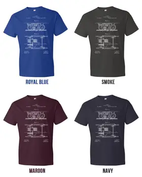 Elektrický Rušeň T-Shirt Vlaku T-shirt Železnice Vodič Inžinier Vlak Gift2018 Módne Značky, pánske Topy StreetWear T-shirt