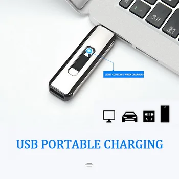 Elektrický Zapaľovač S USB Nabíjateľné Skvelé Pre Sviečku/Plynový Sporák/Kemp Pre Cigaretu, pri sviečkach S LED Displejom