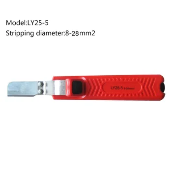 Elektrikár drôt striptérka nôž gumová rukoväť strane stripping nástroj pre 4-50mm PVC,silikónové gumy PTFE kábel