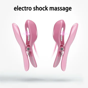 Elektro šok masáž bradavky svorky vibrátor sexuálne hračky pre ženy elektro stimulátor vibrátory pre ženy klitorisu klip dospelých hračka