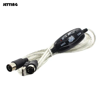 Elektronické Bicie Hudobné MIDI na Rozhranie USB Kábel, Adaptér pre Klávesnicu 180 cm