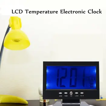 Elektronické LCD Teplota Vlhkosť Hodiny Digitálny Teplomer Vlhkomer