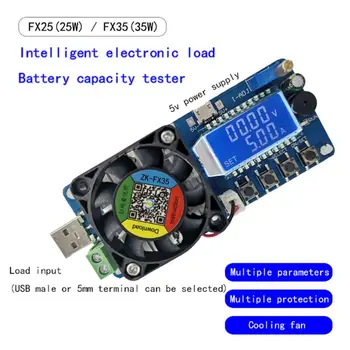 Elektronické Načítať USB Load Tester 35W Konštantný Prúd Kapacita Batérie Tester 28TC