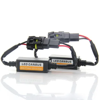 Elglux H7 LED Reflektor Dekodér CAN-BUS EMC Upozornenie Canceller Kondenzátor Anti-blikanie Odpor vedenia Canbus bez Chýb Plug & P