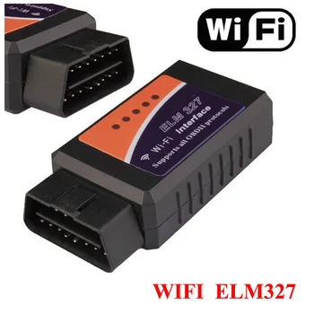 ELM327 WIFI V1.5 verzia Autommoble OBD2 Auto OBDII Diagnostický Nástroj, Skener ELM 327 Wi-Fi bezdrôtový Pre Autá, Nákladné automobily