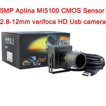 ELP 5MP Aptina MI5100 vysoké rozlíšenie CMOS 2.8-12mm varifokálny HD CCTV endoskopu mini kamera kamera usb Androi