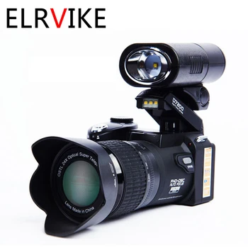 ELRVIKE 2021 Digitálny Fotoaparát, HD POLO D7200 33Million Pixel Auto Focus Profesionálne SLR Video Kamera 24X Optický Zoom Tri Objektív