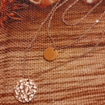 EManco 3ks Oddelené nehrdzavejúcej ocele vrstvený náhrdelník ženy prívesok & choker & reťazca náhrdelník nastaviť módne šperky